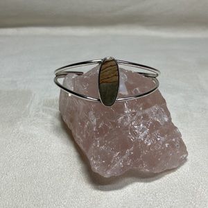 Sterling Silver, Agate Cuff Bracelet